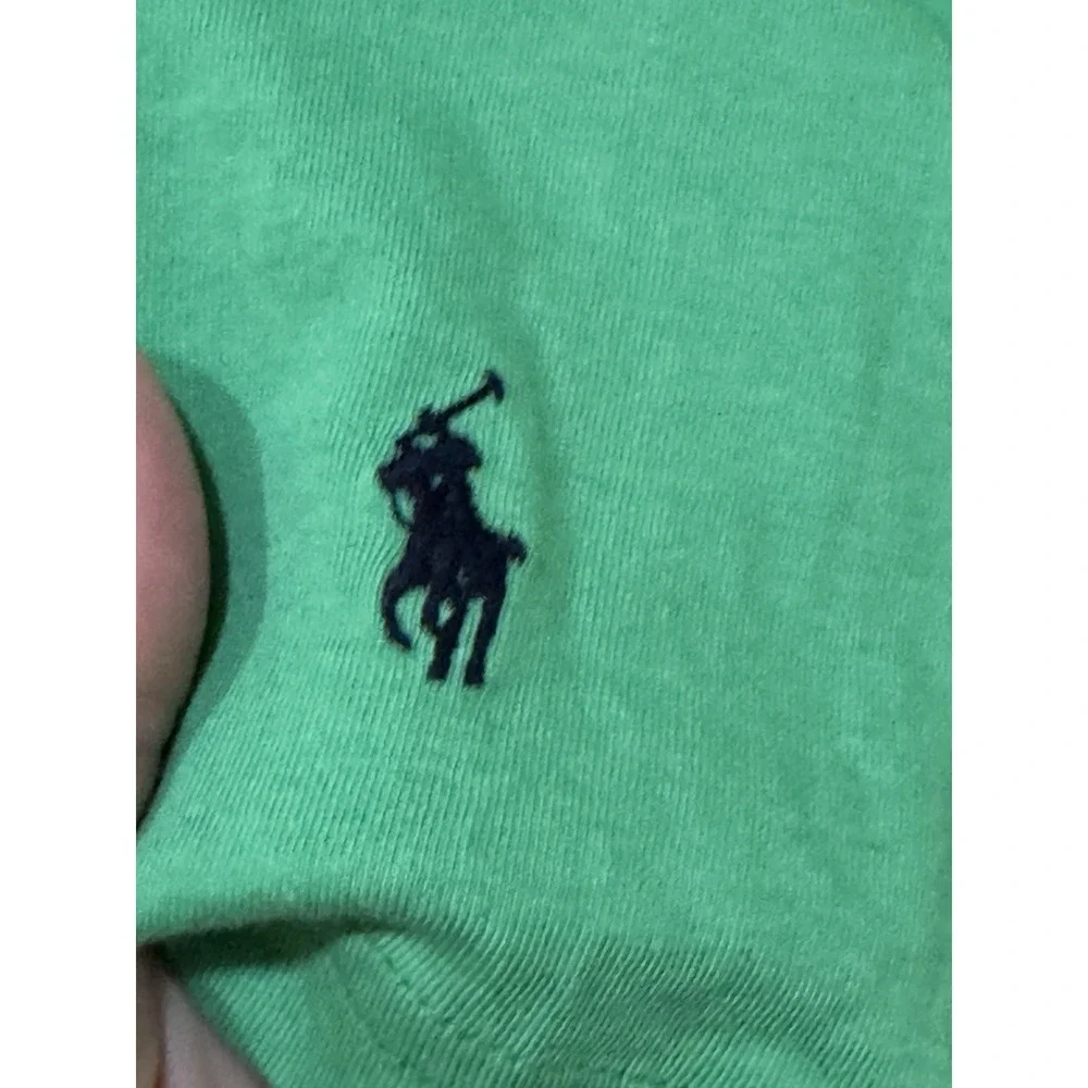POLO RALPH LAUREN Shirt Mens ‎ Kelly Green Crewneck Size XL Preppy
